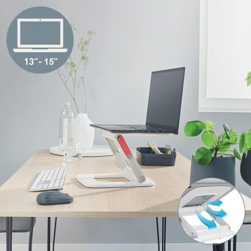 Leitz Ergo Ayarlanabilir Çok Açılı Laptop Standı Beyaz KOD:64240001
