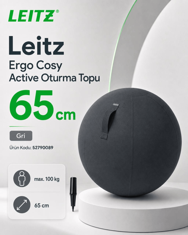 Leitz Ergo Cosy Active Oturma Topu GRİ - KOD:52790089