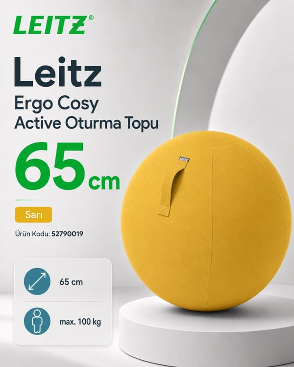 Leitz Ergo Cosy Active Oturma Topu SARI - KOD:52790019
