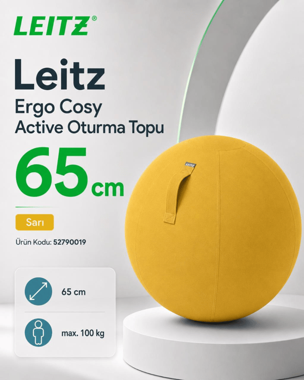 Leitz Ergo Cosy Active Oturma Topu SARI - KOD:52790019
