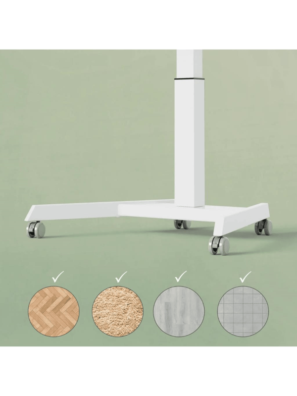 Leitz Ergo Elektrikli Sit Standing Çalışma Masası İçin Tekerlek Seti (4'lü) - Gri | 53740085