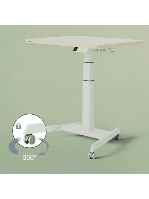 Leitz Ergo Elektrikli Sit Standing Çalışma Masası İçin Tekerlek Seti (4'lü) - Gri | 53740085