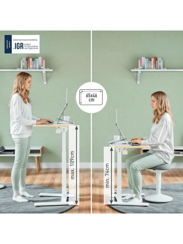 Leitz Ergo Katlanabilir Küçük Sit-Stand Çalışma Masası - LOD:65880001