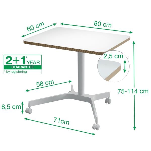 Leitz Ergo Küçük Sit Standing Çalışma Masası KOD:65360001