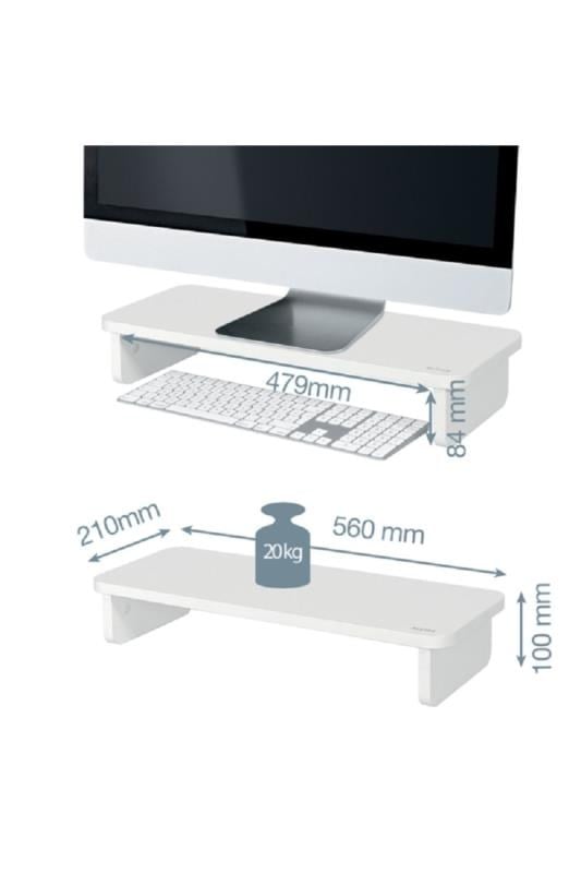 Leitz Ergo Monitör Standı Beyaz - KOD:6434001
