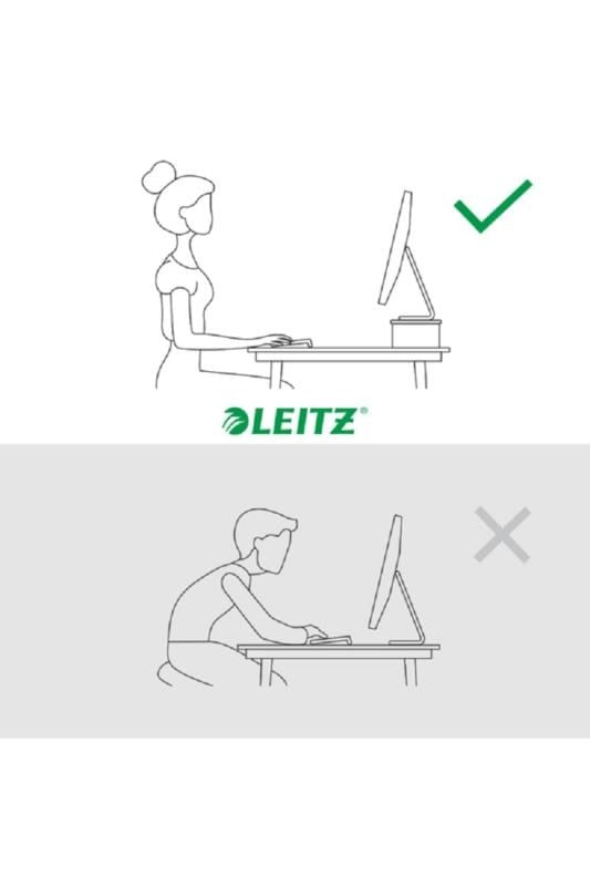 Leitz Ergo Monitör Standı Beyaz - KOD:6434001