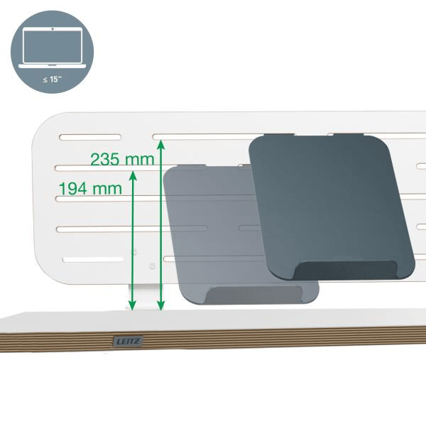 Leitz Ergo Pegboard Masa Düzenleyici, laptop tutuculu, 80x25 cm - KOD:65490000