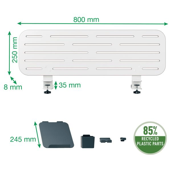 Leitz Ergo Pegboard Masa Düzenleyici, laptop tutuculu, 80x25 cm - KOD:65490000