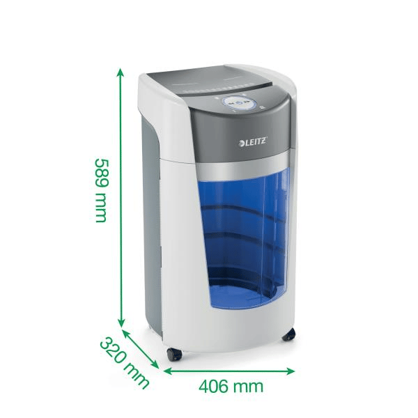Leitz IQ OptiMax Office Mikro Kesim Evrak İmha Makinesi P5 35L - Beyaz - KOD:83600000