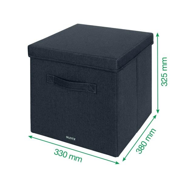 Leitz Kapaklı Kumaş Saklama Kutusu XL - Büyük, 2'Li Paket - KOD:61450089