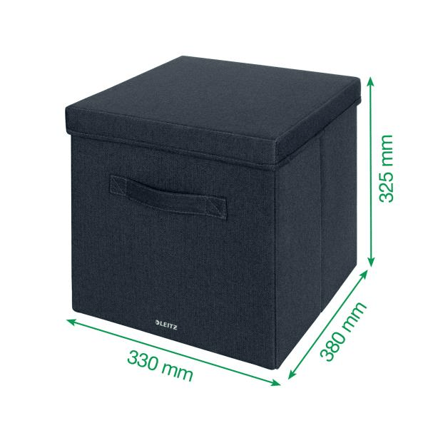 Leitz Kapaklı Kumaş Saklama Kutusu XL - Büyük, 2'Li Paket - KOD:61450089