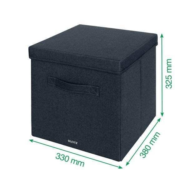 Leitz Kapaklı Kumaş Saklama Kutusu XL - Büyük, 2'Li Paket - KOD:61450089
