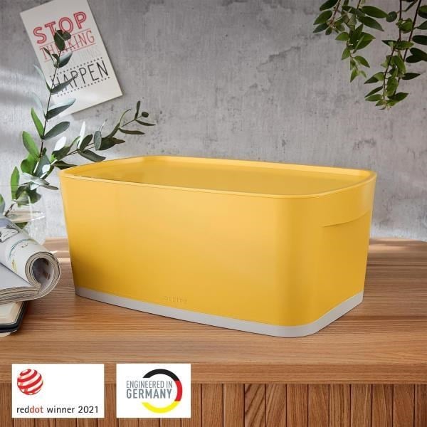 Leitz MyBox Cosy Small Ofis Düzenleyici Kapaklı Saklama Kabı – Sarı