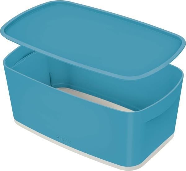 Leitz MyBox Cosy Small Ofis Düzenleyici Tepsili - Kapaklı Saklama Kabı - Mavi