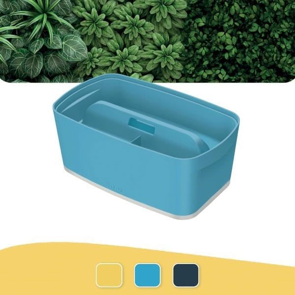 Leitz MyBox Cosy Small Ofis Düzenleyici Tepsili - Kapaklı Saklama Kabı - Mavi