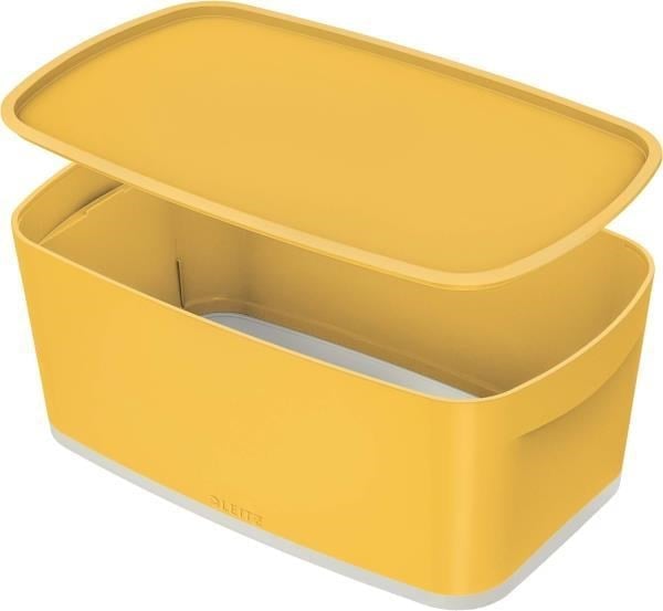 Leitz MyBox Cosy Small Ofis Düzenleyici Kapaklı Saklama Kabı – Sarı