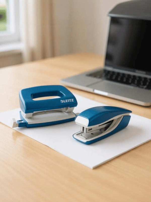 Leitz NeXXt WOW Mini Zımba ve Delgeç Seti - Mavi - KOD:55612036