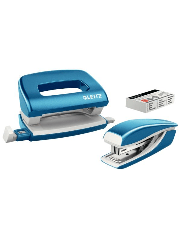 Leitz NeXXt WOW Mini Zımba ve Delgeç Seti - Mavi - KOD:55612036