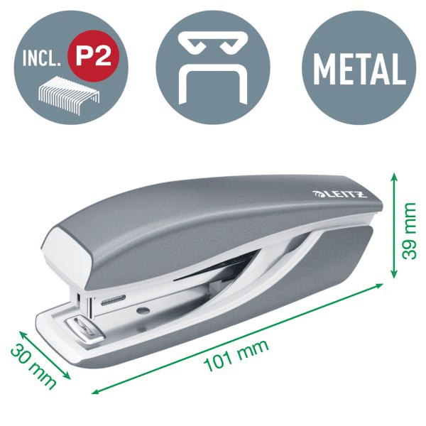 Leitz NeXXt WOW Mini Zımba ve Delgeç Seti - Siyah - KOD:55612095