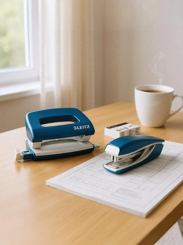 Leitz NeXXt WOW Mini Zımba ve Delgeç Seti - Mavi - KOD:55612036