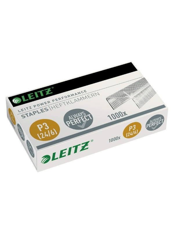 Leitz Power Performance P3 Zımba Telleri (No:24/6 – 1000 Adet)