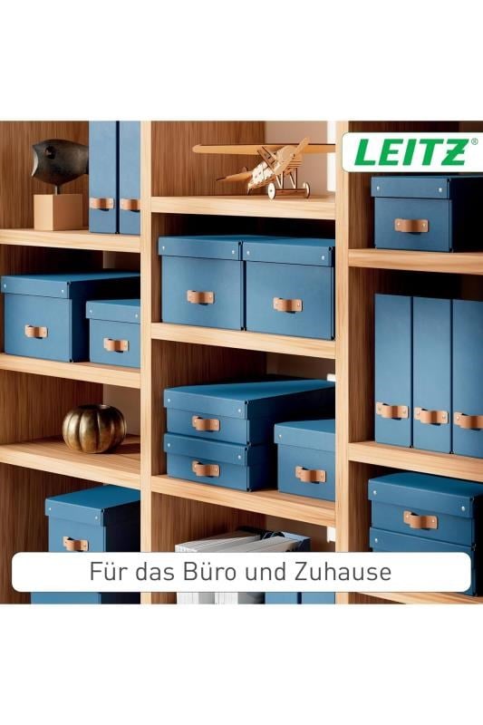Leitz Puro Kapaklı Saklama Kutusu 7 Litre 2'li Paket Mavi  Renk - KOD:61470068