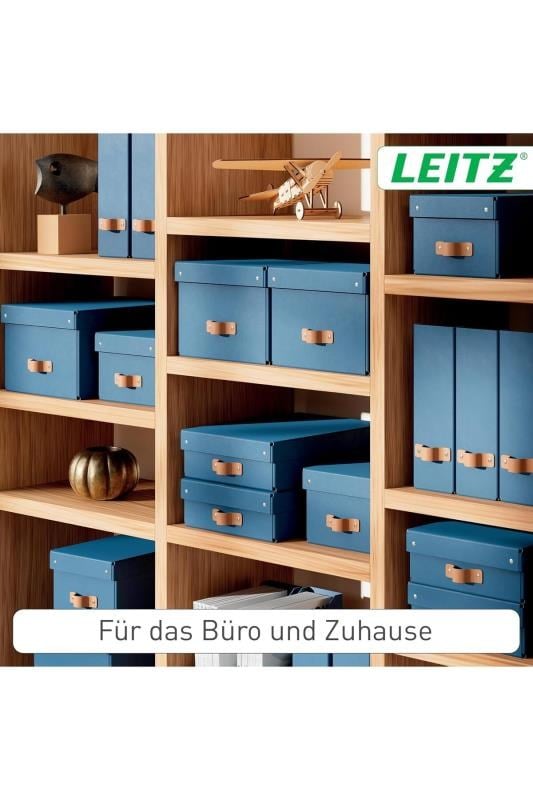 Leitz Puro Kapaklı Saklama Kutusu 7 Litre 2'li Paket Mavi  Renk - KOD:61470068