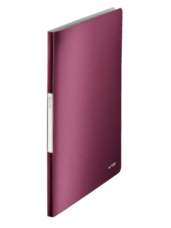 Leitz Style 3959-00-28 Sunum Dosyası 40 Poşetli A4 Garnet Kırmızısı