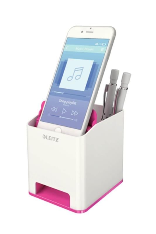 Leitz WOW Sound Kalemlik Çift Renk, Beyaz/Pembe -KOD:53631023 