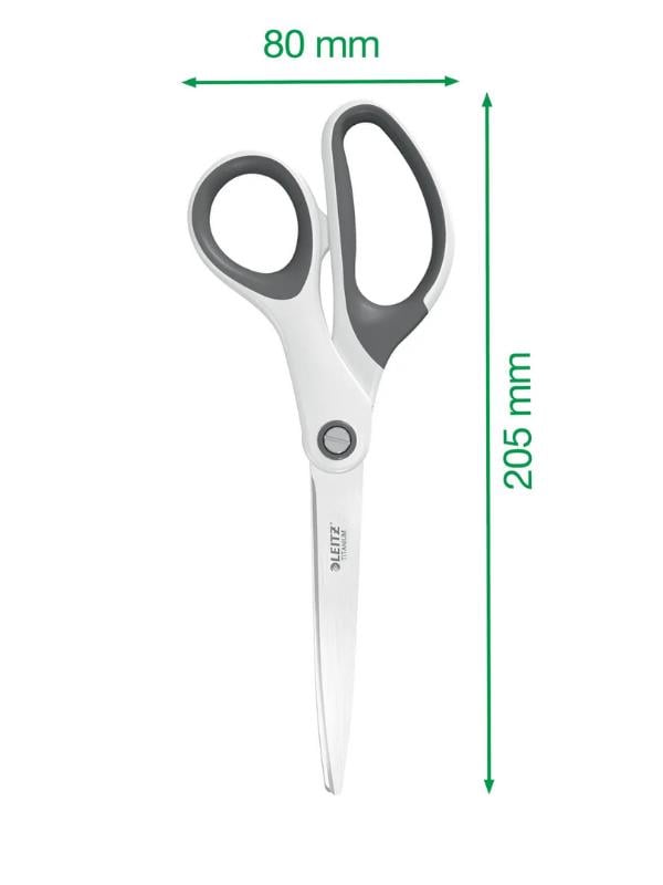 Leitz WOW Titanyum Ofis Makası 205mm Metalik Siyah - KOD:53192095