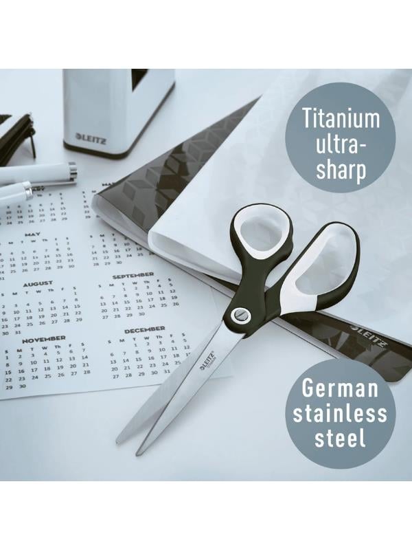 Leitz WOW Titanyum Ofis Makası 205mm Metalik Siyah - KOD:53192095