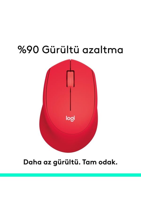 Logitech 910-004911 M330 Silent Sessiz Plus Kablosuz Red Kırmızı Mouse