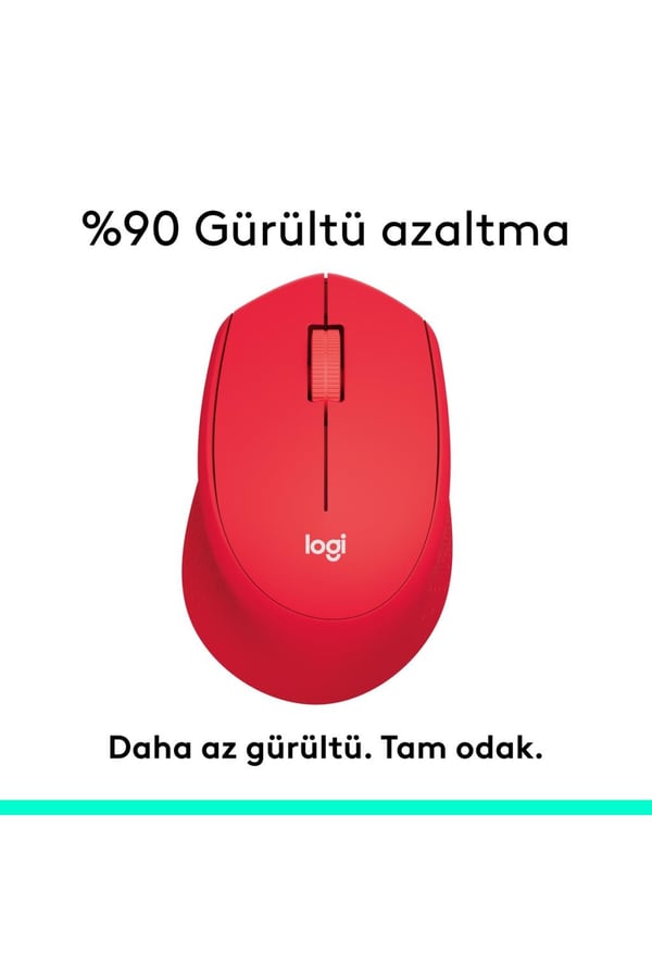 Logitech 910-004911 M330 Silent Sessiz Plus Kablosuz Red Kırmızı Mouse