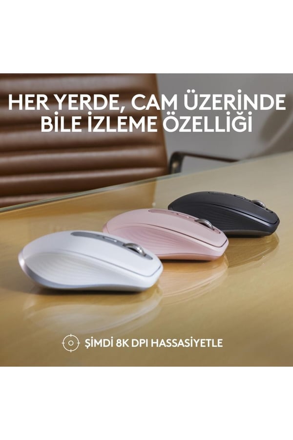 Logitech 910-006930 MX Anywhere 3S Beyaz Bluetooth Lazer Mouse