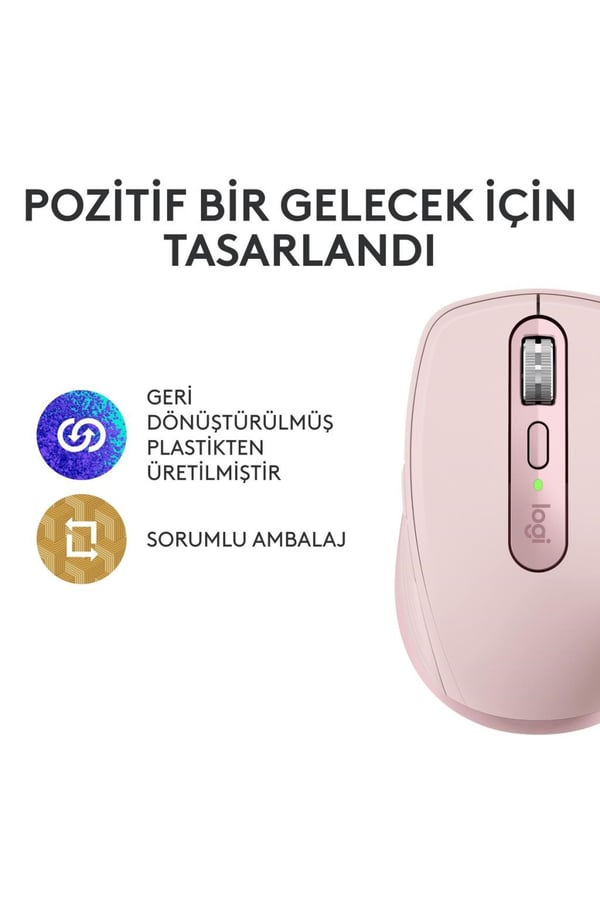 Logitech 910-006931 MX Anywhere 3S Rose Bluetooth Lazer Mouse