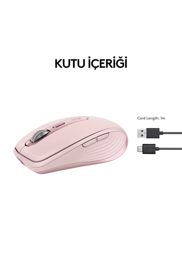 Logitech 910-006931 MX Anywhere 3S Rose Bluetooth Lazer Mouse
