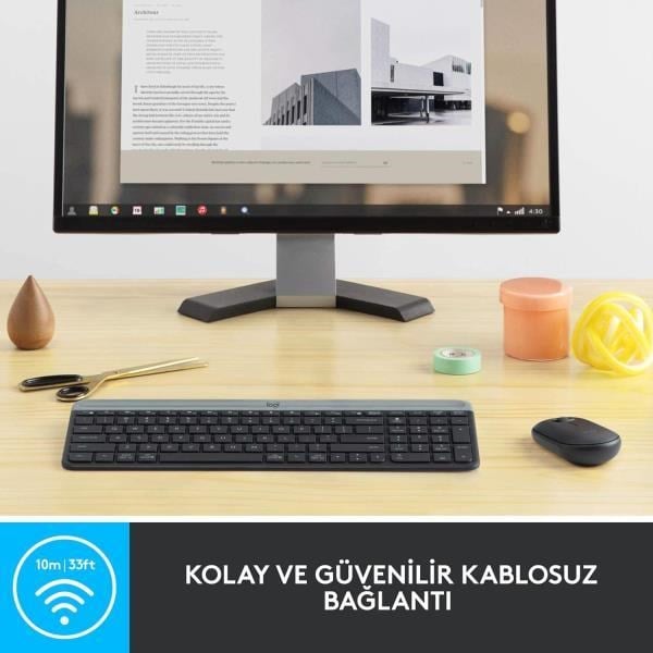 Logitech 920-009435 MK470 Siyah Kablosuz Klavye Mouse Seti