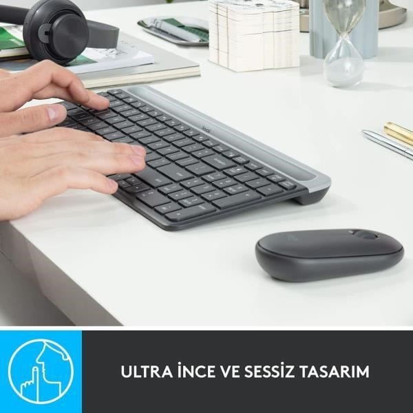 Logitech 920-009435 MK470 Siyah Kablosuz Klavye Mouse Seti