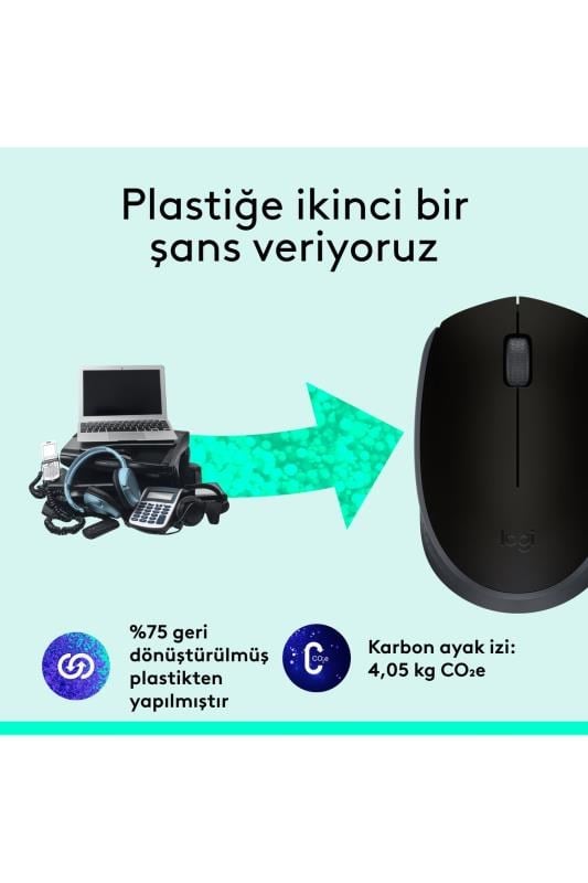 Logitech M171 Kablosuz Mouse Siyah 910-004424