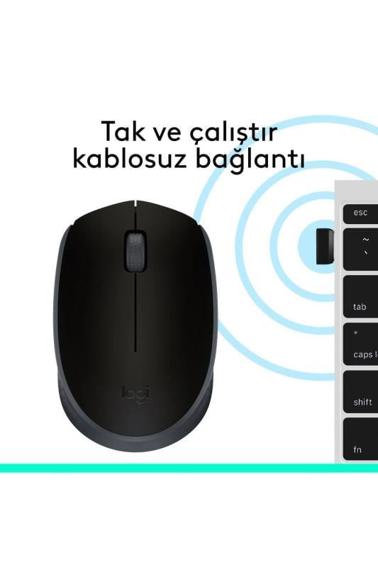 Logitech M171 Kablosuz Mouse Siyah 910-004424