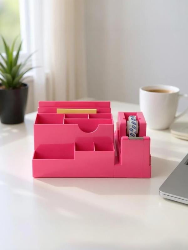 Mas 815 Pembe Masaüstü Organizer Kalemlik Seti