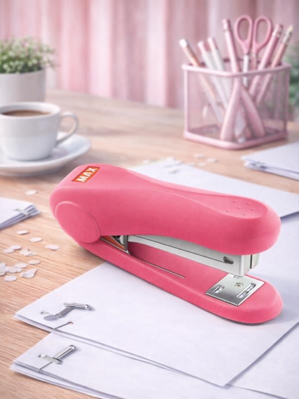 MAX HD-50 Ofis Zımba Makinesi Pembe 30 Sayfa Kapasiteli Manual Stapler HD91461