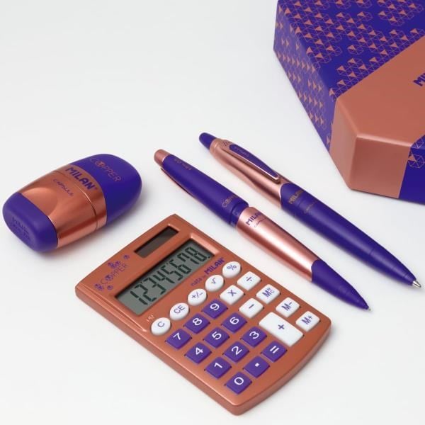Milan Copper Altıgen Mor Hediye Set 08740