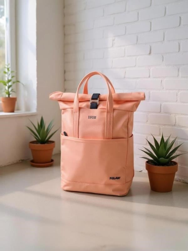 Milan Üst Rulo Kapama Pembe Sırt Çantası 624302SNCP 1918