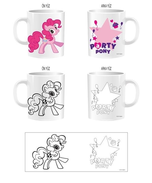 My Little Pony Porselen Kupa Boyama