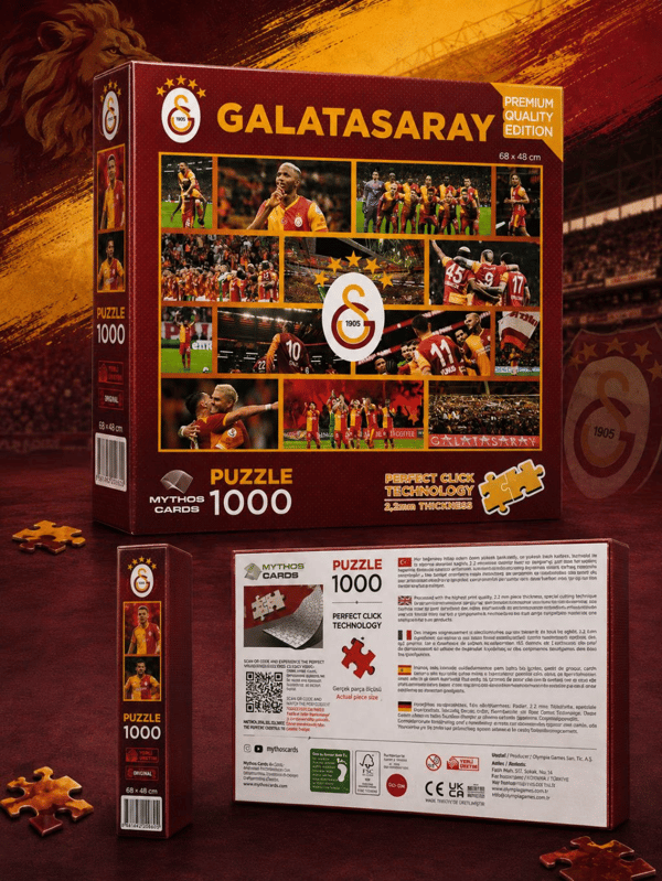 Mythos 1000 Parça Puzzle Galatasaray 2025/2026 Sezonu 68 x 48 cm | Resmi Lisanslı