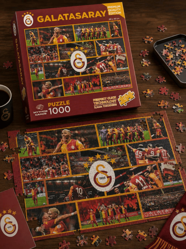 Mythos 1000 Parça Puzzle Galatasaray 2025/2026 Sezonu 68 x 48 cm | Resmi Lisanslı
