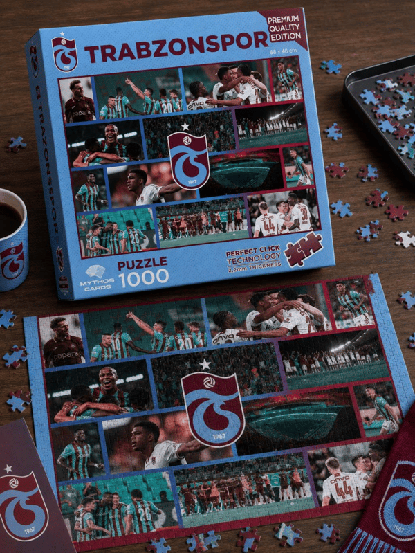 Mythos 1000 Parça Puzzle Trabzonspor 2025/2026 Sezonu 68 x 48 cm | Resmi Lisanslı