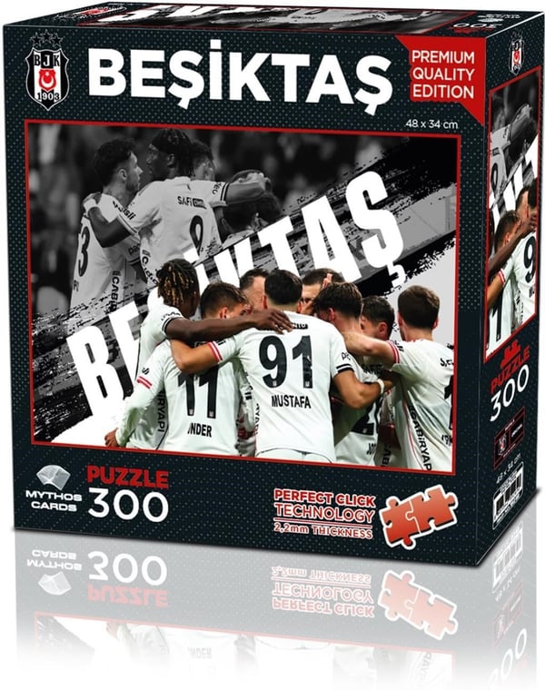 Mythos 300 Parça Puzzle Beşiktaş 2025/2026 Sezonu 48 x 34 cm | Resmi Lisanslı