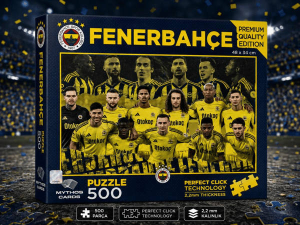 Mythos 500 Parça Puzzle Fenerbahçe 2025/2026 Sezonu 48 x 34 cm | Resmi Lisanslı
